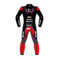 Maverick Viñales 2024 Aprilia MotoGP Racing Suit – Premium Leather, CE Armor, and Stretch Panels for Professional Protection and Flexibility