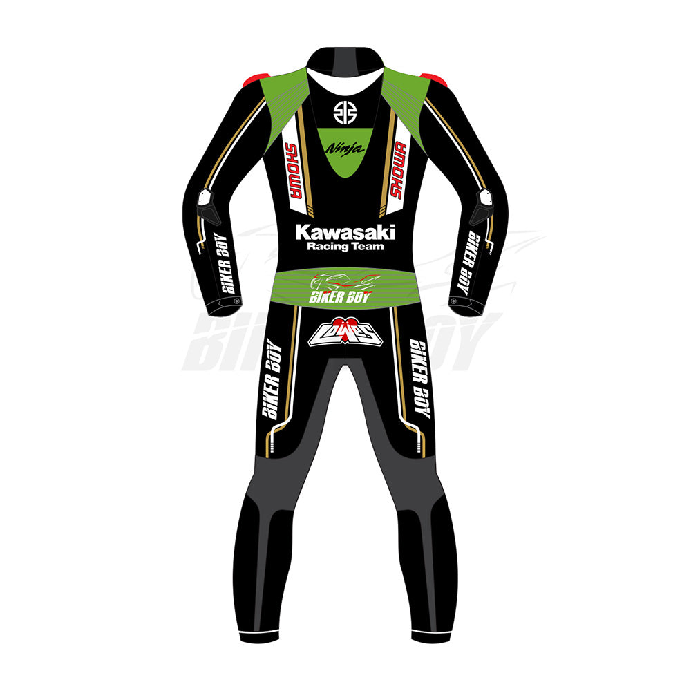 Alex Lowes 2023 Kawasaki Racing Team Leathers – Premium Leather with CE Armor for Maximum Protection and Flexibility