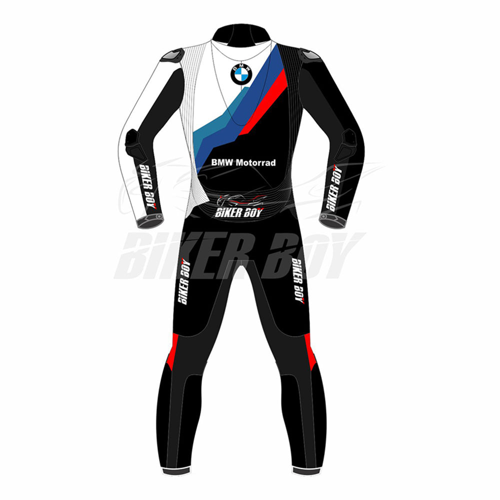 BMW MotoGP Racing Suit 2023 – Full leather racing suit designed for top MotoGP riders, offering unmatched durability, comfort, and protection for high-speed racing in the 2023 season.