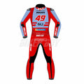 2023 Fabio Di Giannantonio Ducati MotoGP Race Suit – Pro Replica, official racing gear tailored for Fabio Di Giannantonio, featuring advanced leather construction and safety features for MotoGP competition.