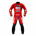 2023 Enea Bastianini MotoGP Ducati Racing Suit – Official premium leather racing suit crafted for Enea Bastianini, providing advanced safety and performance features for MotoGP competition.