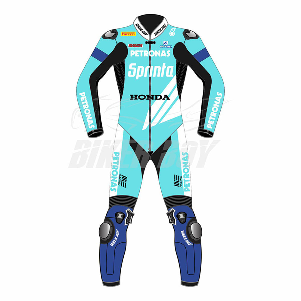 Eric Granado 2023 SBK Petronas Honda Racing Suit – Premium leather racing suit designed for Eric Granado, offering top-tier protection, comfort, and agility for Superbike World Championship racing.