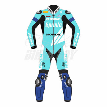 Eric Granado 2023 SBK Petronas Honda Racing Suit – Premium leather racing suit designed for Eric Granado, offering top-tier protection, comfort, and agility for Superbike World Championship racing.