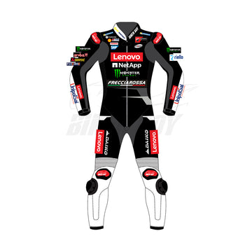 Francesco Bagnaia 2023 Ducati MotoGP Winter Test Suit | Premium Leather Protection for Track Racing