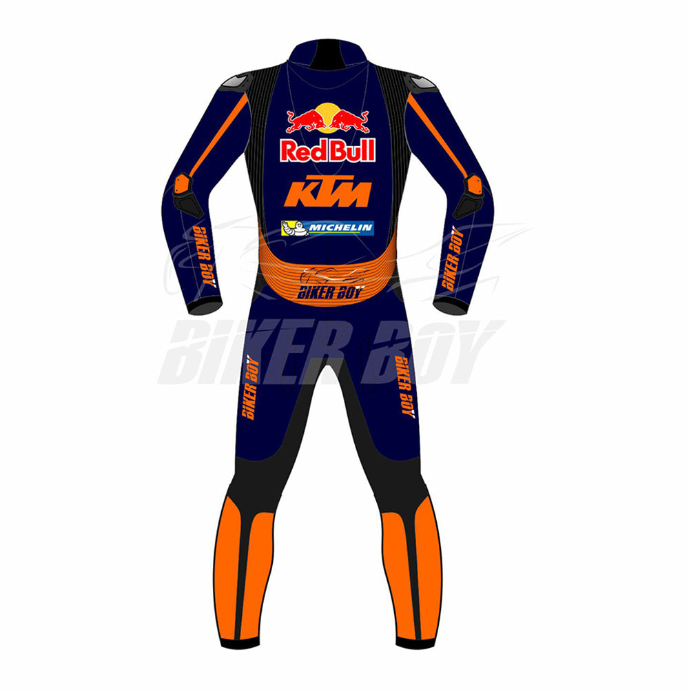 Brad Binder 2023 KTM Red Bull MotoGP Race Suit – Full leather gear designed for top-tier protection and performance, offering premium comfort and safety for Brad Binder in the 2023 MotoGP season.