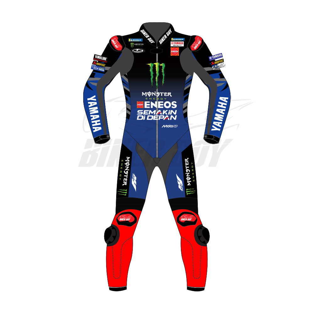 Fabio Quartararo 2025 Official MotoGP Racing Suit - Monster Energy Yamaha #20 Gear for Professional Riders