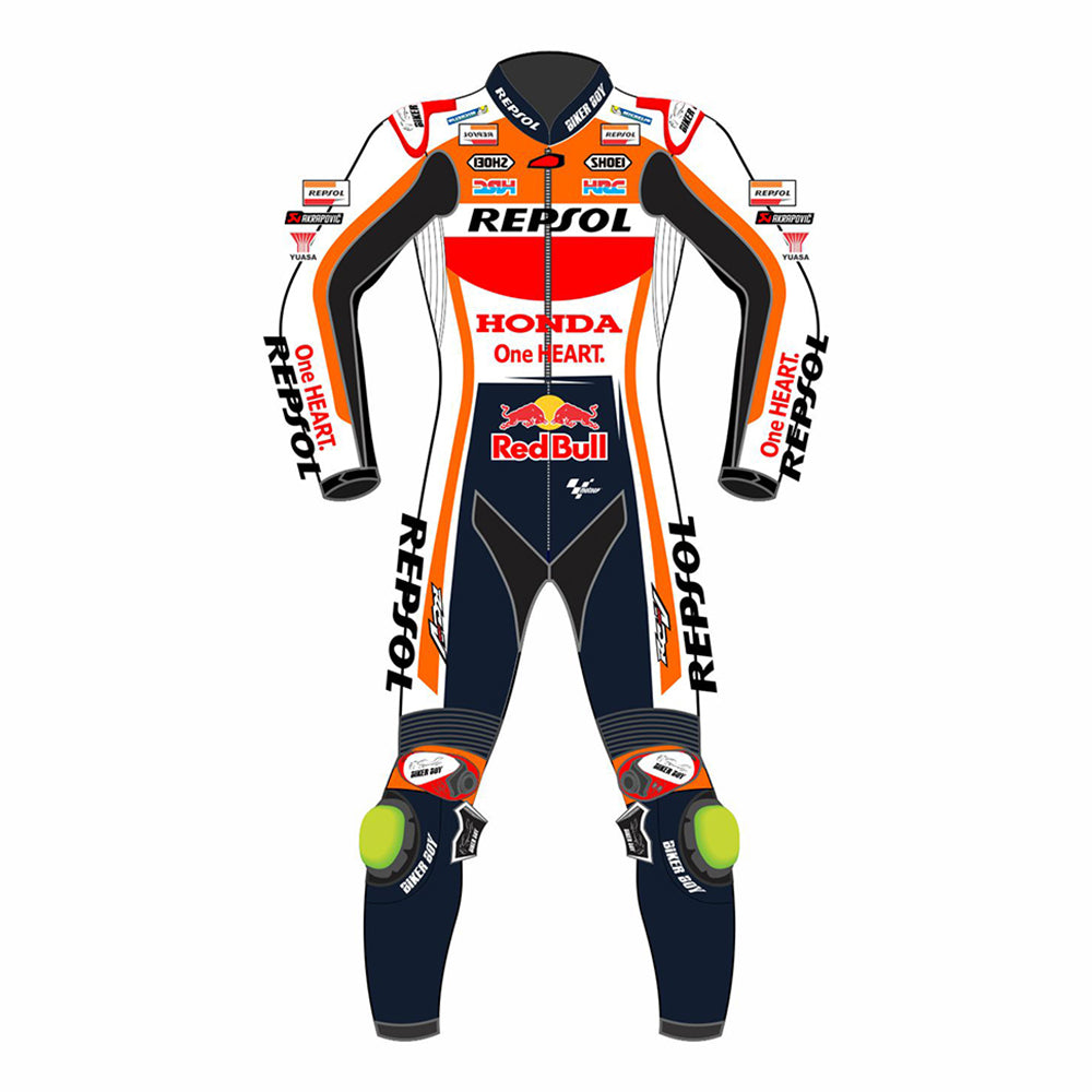 Joan Mir 2023 Repsol Honda MotoGP Race Suit – Full leather gear designed for top-tier protection and performance, crafted for Joan Mir during the 2023 MotoGP season.