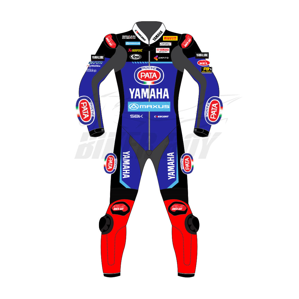 Jonathan Rea 2025 PATA Yamaha SBK Racing Suit - Official #1 Gear for Professional Riders