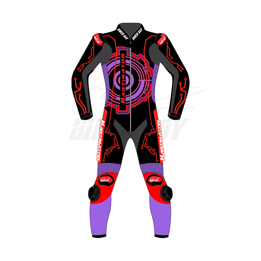 Jorge Martin 2024 MotoGP Winter Test Leather Race Suit - Official #89 with CE-Certified Protection and Aerodynamic Fit