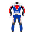 Authentic Luca Marini MotoGP Leather Racing Suit – Honda British GP 2024 Edition for Maximum Protection and Comfort on the Track