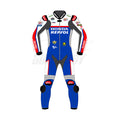 Luca Marini Honda Racing Suit – British GP 2024 | MotoGP Leather Suit with Repsol Branding for Professional Riders and Enthusiasts