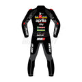 Authentic Maverick Vinales MotoGP Racing Suit – Aprilia British GP 2024 Edition | Premium Leather Suit for Top-Level Performance and Comfort
