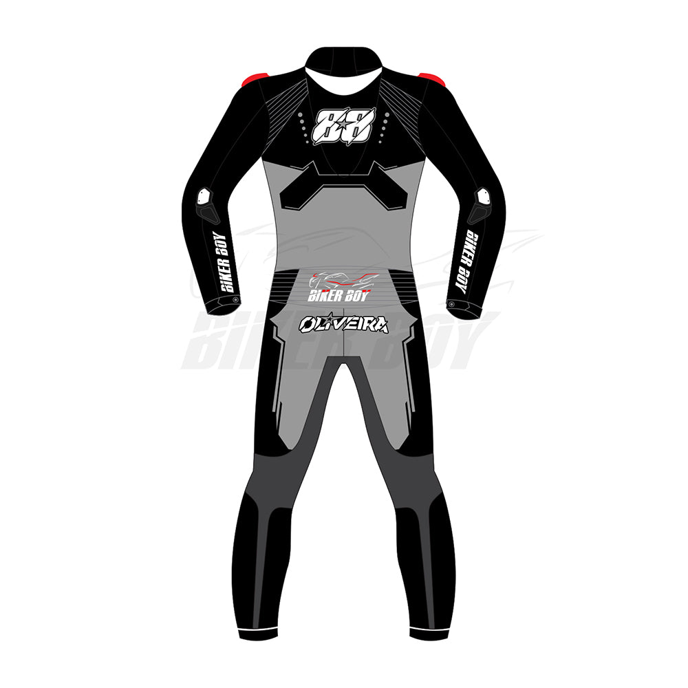 Miguel Oliveira 2024 MotoGP Winter Test Leather Race Suit - Official #88 with CE-Certified Armor and Advanced Ventilation