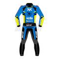 Authentic Raul Fernandez 2025 MotoGP Aprilia Racing Suit - High-Quality Leather with CE Armor for Track and Racing Protection