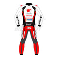 Authentic Somkiat Chantra 2025 LCR Honda MotoGP Racing Suit - High-Performance Leather Suit with CE Armor for Track and Racing Protection