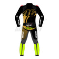 Authentic Valentino Rossi 2025 Birthday MotoGP Racing Suit - High-Performance Leather Suit with CE Armor and Ventilation for Pro Riders