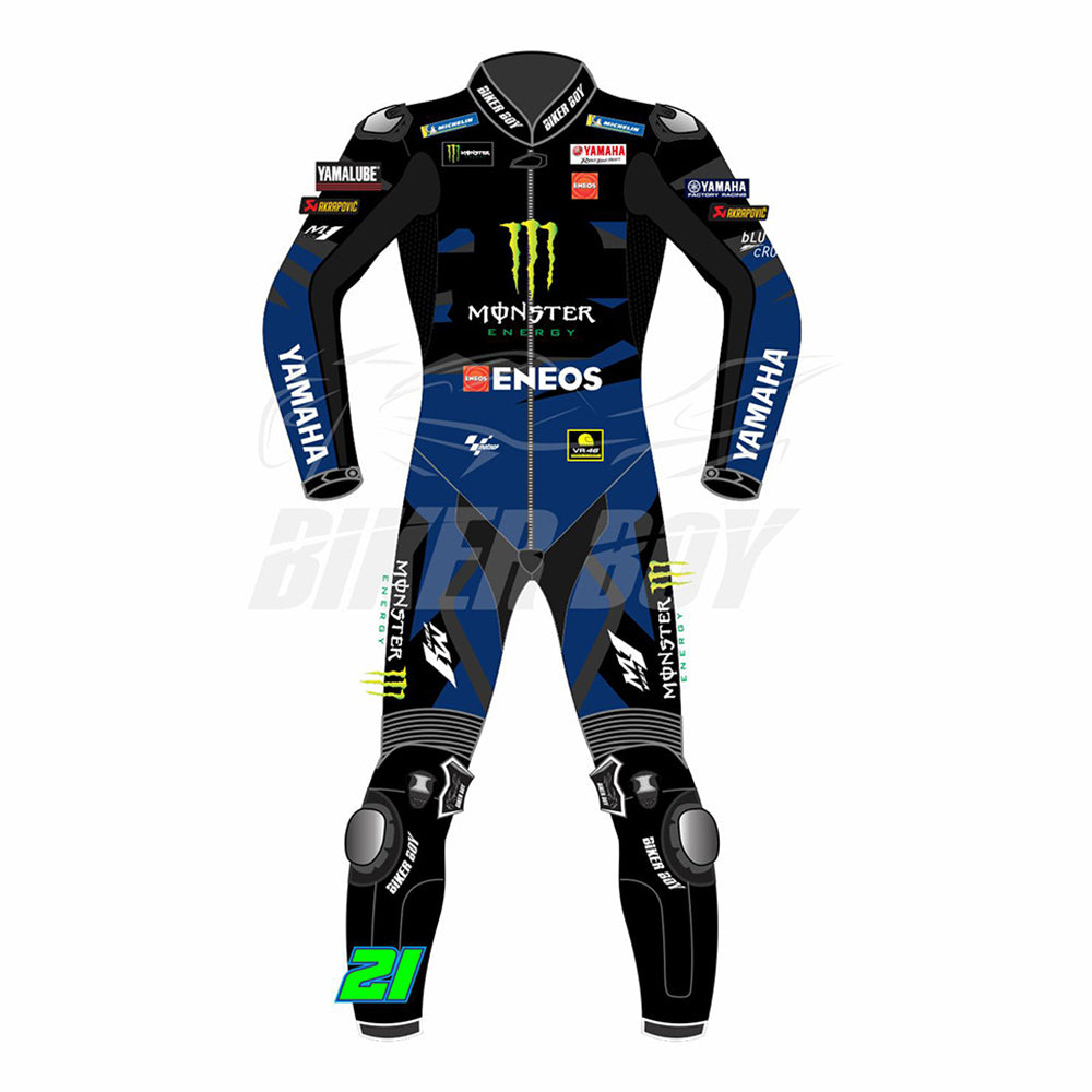 Franco Morbidelli 2023 Yamaha MotoGP Racing Suit – Premium leather gear designed for top-tier protection, comfort, and performance, crafted for Franco Morbidelli in the 2023 MotoGP season.