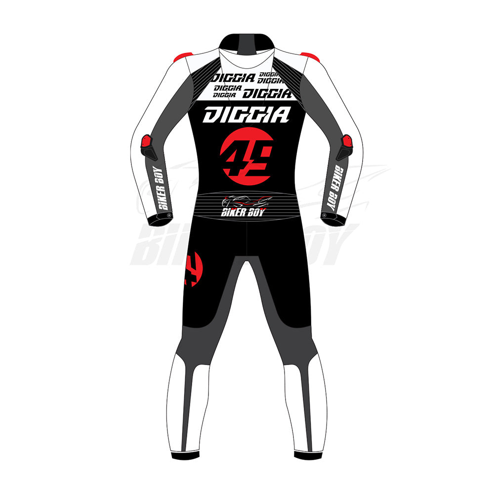 High-Performance Fabio Di Giannantonio 2023 Winter Test Racing Suit – Durable Leather, CE Armor, and Aerodynamic Fit for Pro Riders