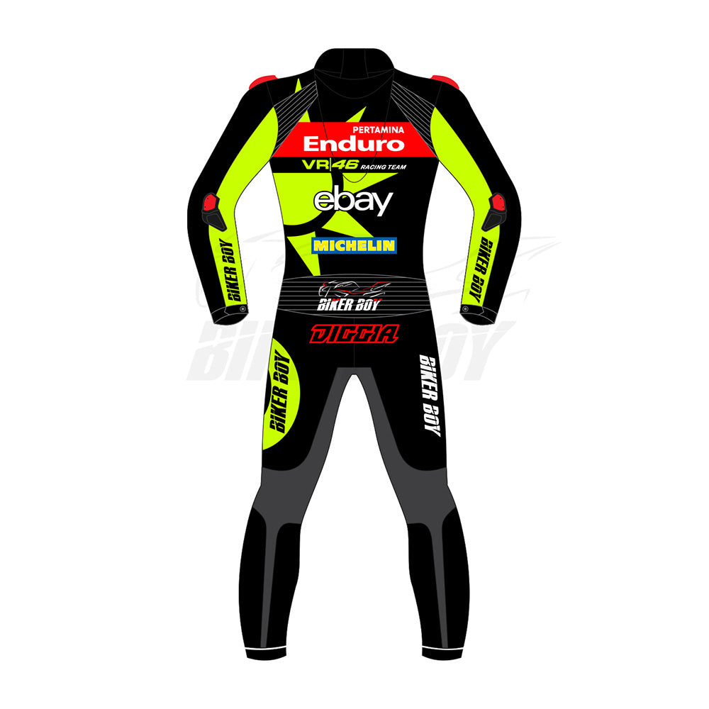 Fabio Di Giannantonio 2024 VR46 MotoGP suit - MotoGP75 limited edition leather racing gear with CE protection and premium fit for professional riders