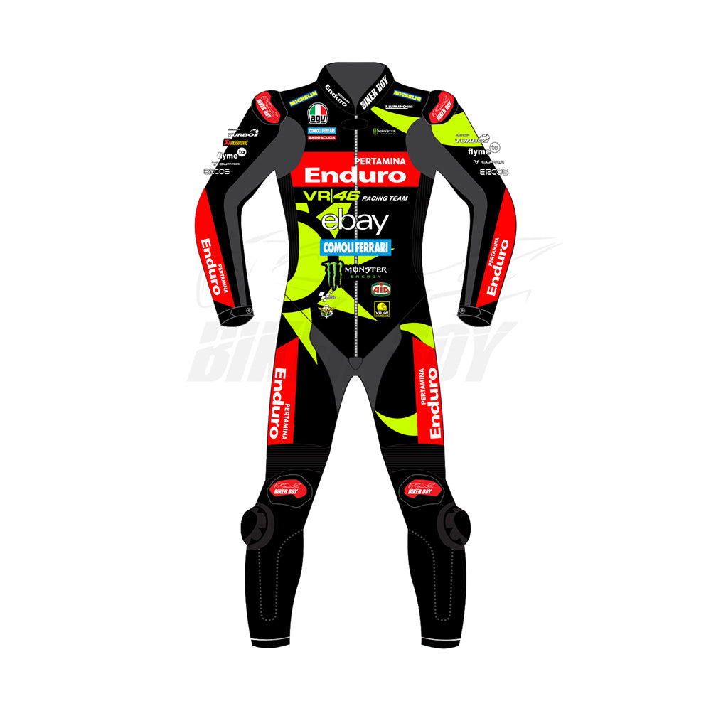 Fabio Di Giannantonio 2024 VR46 MotoGP suit - MotoGP75 limited edition leather racing gear with CE protection and premium fit for professional riders