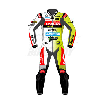 Fabio Di Giannantonio 2024 VR46 Racing Suit – Premium Leather, CE Armor, and Stretch Panels for Maximum Protection and Performance