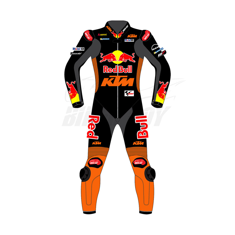 Jack Miller 2024 Red Bull KTM Racing Suit – Premium Leather, CE Armor, and Stretch Panels for Maximum Protection and Performance