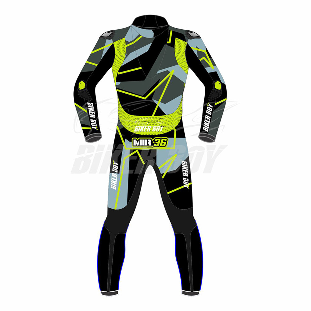 2023 Joan Mir MotoGP Winter Test Full Leather Race Suit – Official premium leather suit crafted for winter testing, providing maximum safety and agility for Joan Mir in MotoGP's 2023 season.
