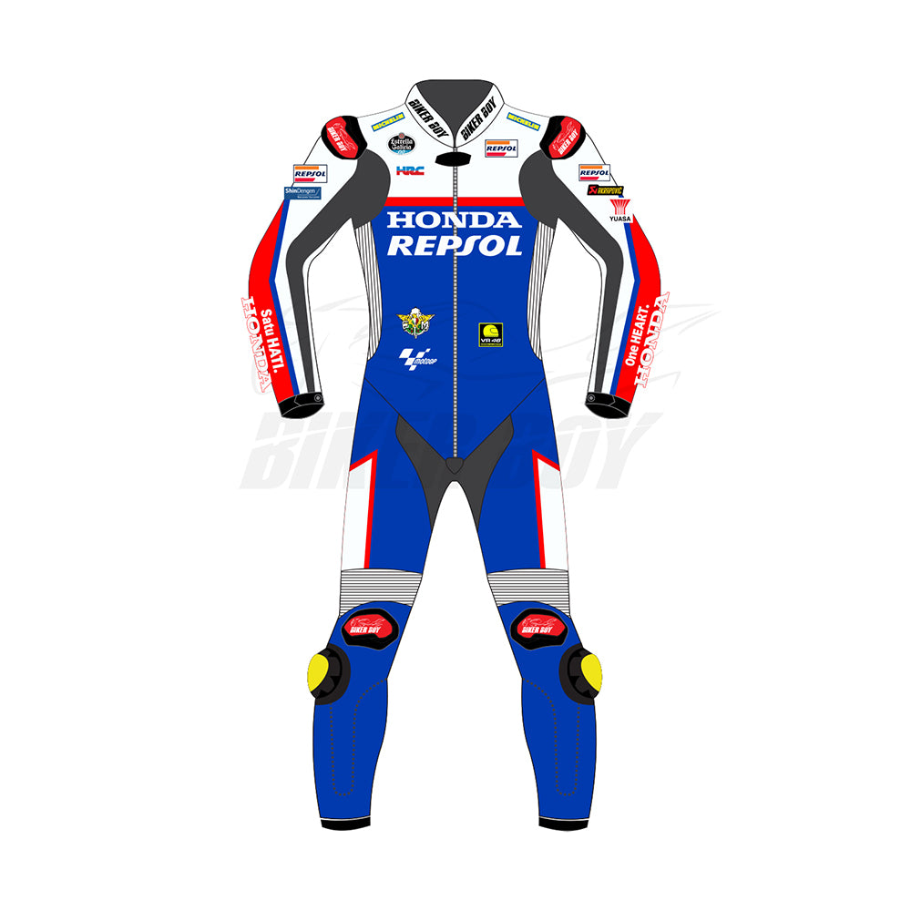 Joan Mir Honda Racing Suit – British GP 2024 | MotoGP Leather Suit for Professional Racing Protection