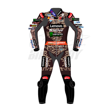 Marc Marquez Lenovo Ducati Racing Suit 2025 Italian GP MotoGP Leather Suit with Factory Team Livery