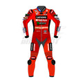 Marc Marquez MotoGP Racing Suit Ducati 2025 Premium Leather Racing Suit Genuine Cowhide Motorcycle Race Suit with CE Armor Ducati Lenovo Team Replica
