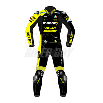 Marco Bezzecchi 2022 MotoGP Racing Suit in premium leather with CE-approved protection for professional riders