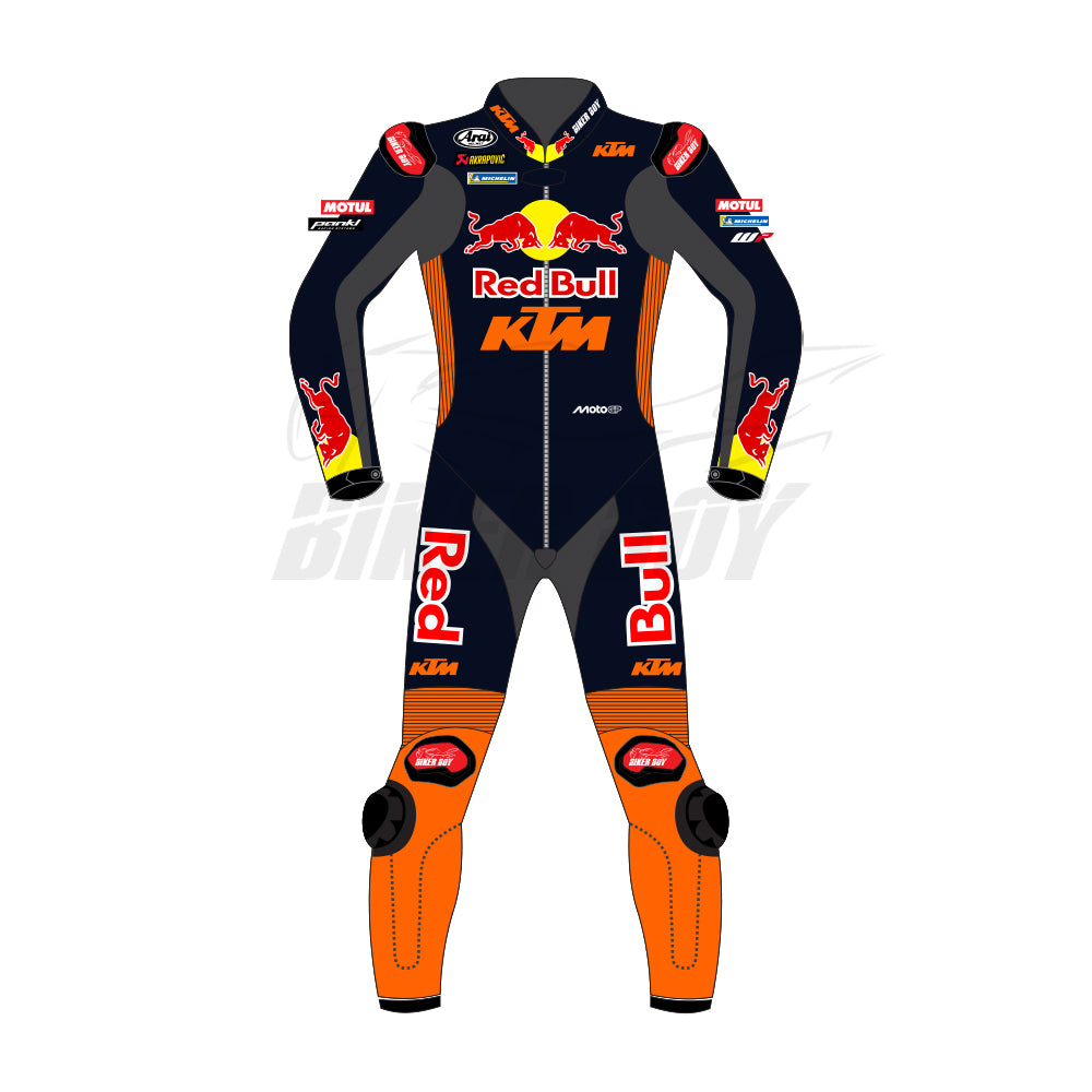 Maverick Viñales KTM MotoGP Racing Suit 2025 Premium Motorcycle Leather Race Suit with Factory Team Graphics