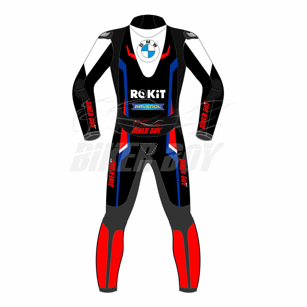 2023 Michael van der Mark BMW WSBK Racing Suit – High-quality racing suit featuring advanced leather construction for maximum safety and agility during the 2023 World Superbike season.