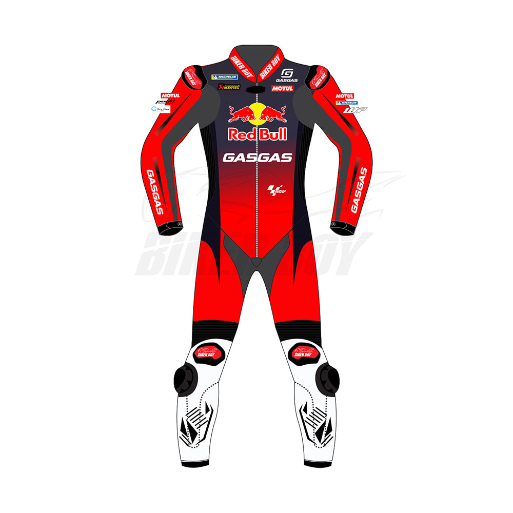 Pedro Acosta 2024 Red Bull GasGas MotoGP Racing Suit – Official Design with CE Armor and Aerodynamic Fit