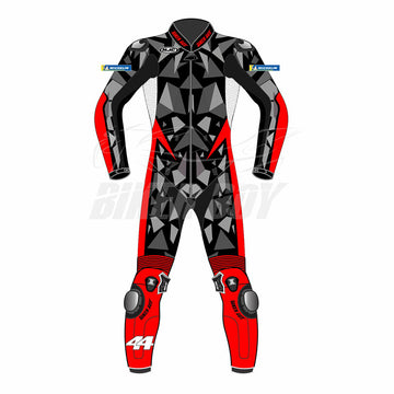 Pol Espargaro 2023 KTM Winter Test MotoGP Race Suit – Full leather race suit designed for optimal protection and performance, crafted for Pol Espargaro during the 2023 MotoGP winter testing sessions.