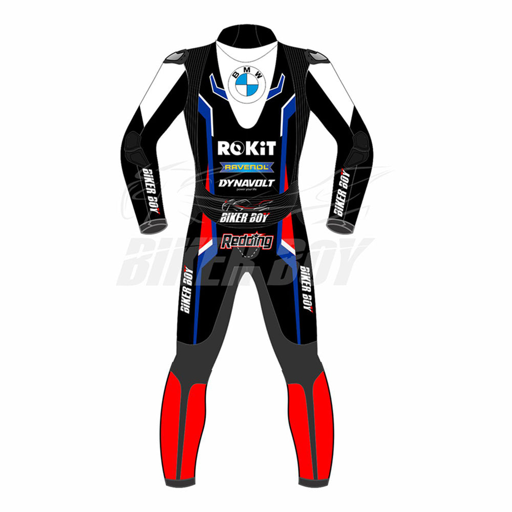 2023 Scott Redding BMW WSBK Race Suit – Pro Replica, official racing suit featuring advanced safety features and high-quality construction, built for maximum performance in the World Superbike series.