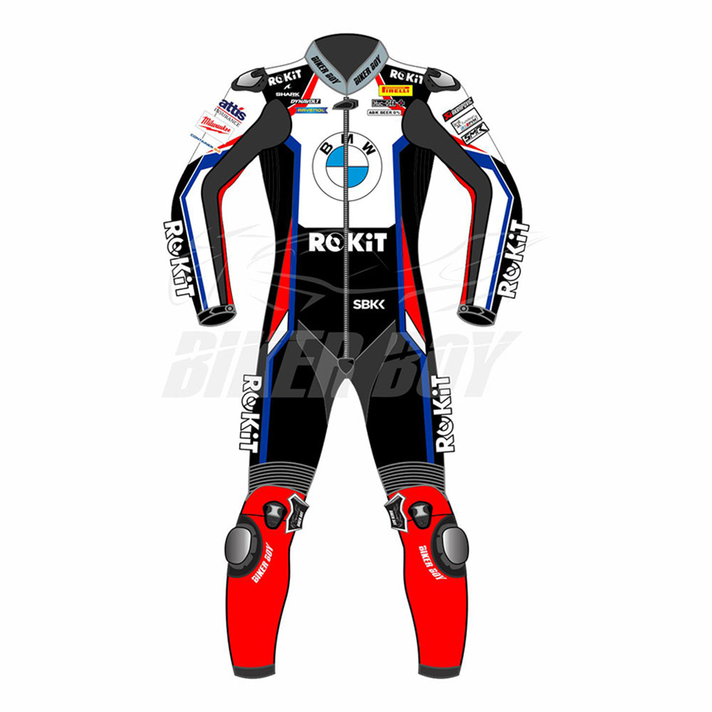 Scott Redding 2023 BMW WSBK Race Suit – Pro Replica, designed for elite performance with premium materials, offering superior protection and comfort for World Superbike Championship riders.