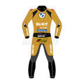 BMW SBK 2024 race inspired leather riding suit with CE armor and track focused fit